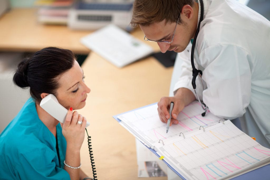 Medical Assistant On The Phone
